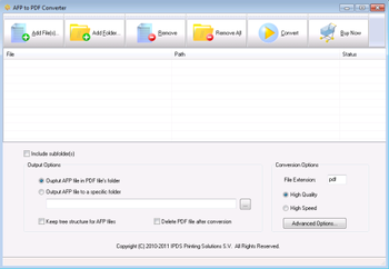 AFP to PDF Converter screenshot