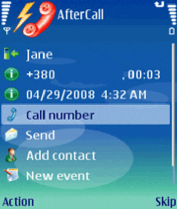AfterCall screenshot 2