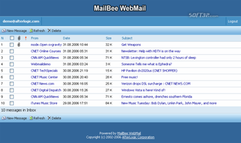 AfterLogic WebMail Lite PHP screenshot