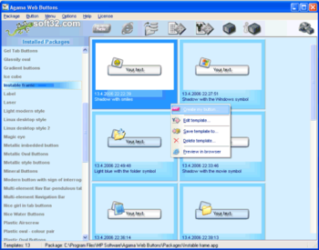 Agama Web Buttons screenshot 2