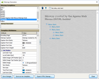 Agama Web Menus screenshot 7