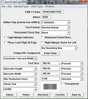 Agamik BarCoder screenshot