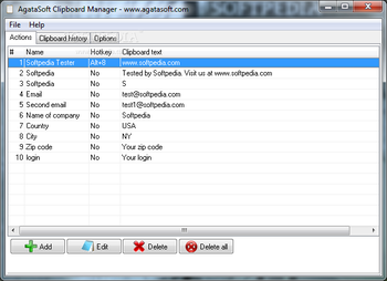 AgataSoft Clipboard Manager screenshot