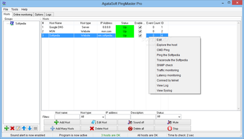 Agatasoft PingMaster Pro screenshot