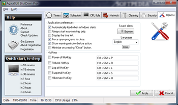 AgataSoft Shutdown Pro screenshot 7