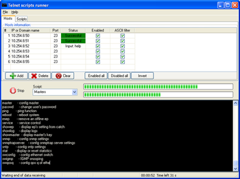 AgataSoft Telnet Scripts Runner screenshot