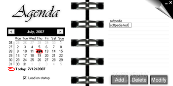 Agenda screenshot