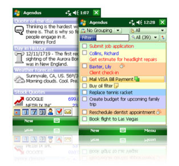 Agendus for Windows Mobile Pocket PC Professional Edition screenshot