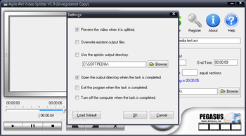 Agile AVI Video Splitter screenshot 2