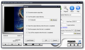 Agile MP4 Video Splitter screenshot 2