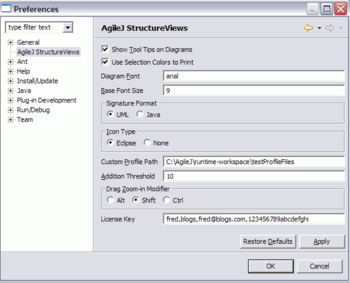 AgileJ StructureViews screenshot 2