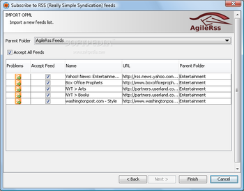 AgileRss screenshot 2