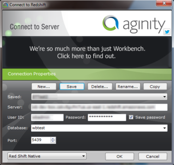 Aginity Workbench for RedShift  screenshot 3
