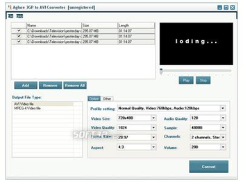 Aglare 3GP to AVI Converter screenshot 3