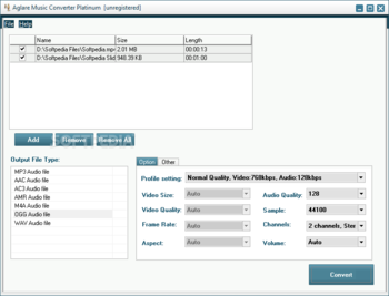 Aglare Music Converter Platinum screenshot