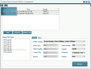 Aglare Music Converter Platinum screenshot 2