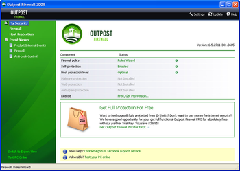 Agnitum Outpost Firewall Free screenshot 2