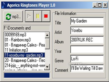 Agorics Ringtones Player screenshot 3