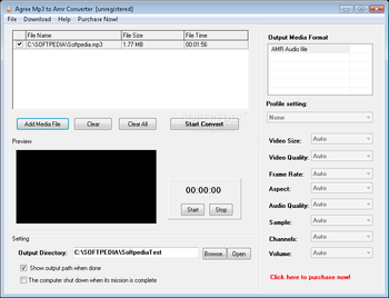 Agree MP3 to AMR Converter screenshot