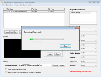 Agree MP3 to AMR Converter screenshot 2