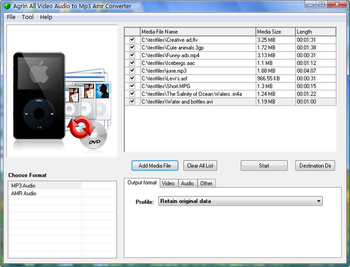 Agrin All Video Audio to Mp3 Converter screenshot