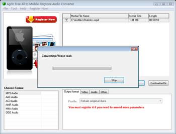 Agrin Free All to Mobile Ringtone Audio screenshot