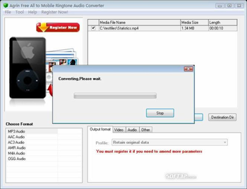 Agrin Free All to Mobile Ringtone Audio screenshot 2