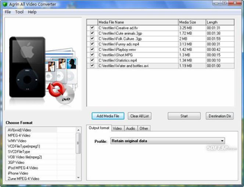 Agrin Free All Video Converter screenshot 2