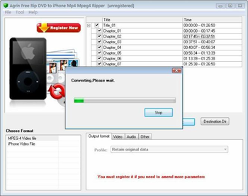Agrin Free Rip DVD to iPhone Mp4 Ripper screenshot 2