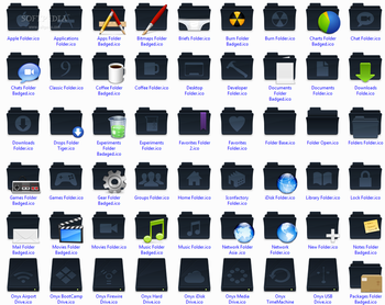 Agua Onyx Folders screenshot