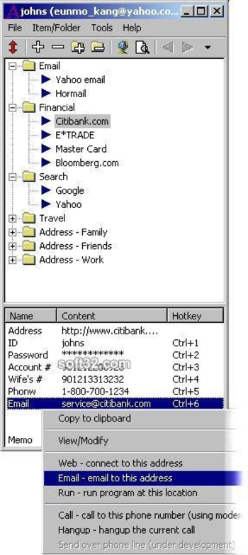 Aha Password and Info Manager screenshot 2