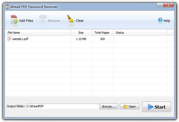 Ahead PDF Password Remover screenshot 2