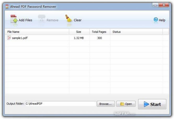 Ahead PDF Password Remover screenshot 3