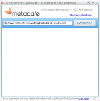 aHi Metacafe Downloader screenshot