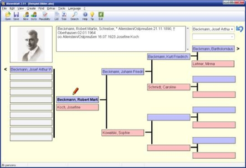 Ahnenblatt screenshot