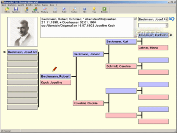 Ahnenblatt screenshot 2