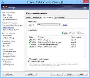 AhnLab V3 Internet Security screenshot 16