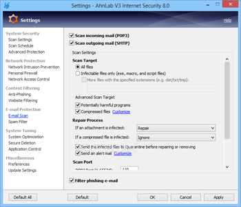 AhnLab V3 Internet Security screenshot 20