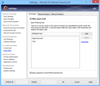 AhnLab V3 Internet Security screenshot 21