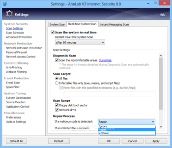 AhnLab V3 Internet Security screenshot 8