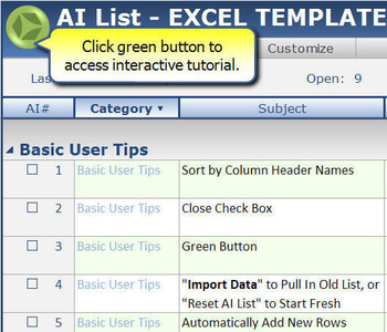 AI List Excel Template  screenshot 4