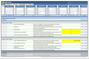 AI List Excel Template  screenshot 5