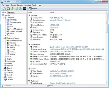 AIDA64 Business screenshot 2