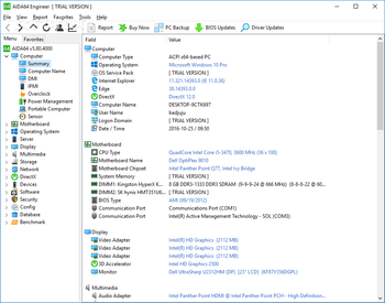 AIDA64 Engineer screenshot