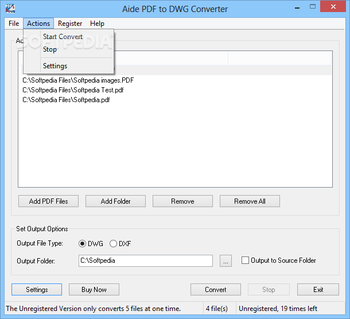 Aide PDF to DWG Converter screenshot 2
