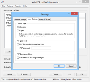 Aide PDF to DWG Converter screenshot 4