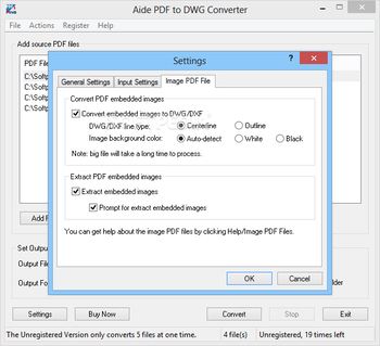 Aide PDF to DWG Converter screenshot 5