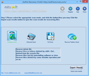 Aidfile Recovery screenshot