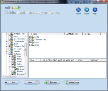 Aidphoto recovery software screenshot 4