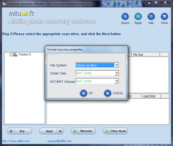 Aidphoto recovery software screenshot 5